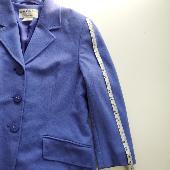 Vintage jaeger light purple blazer, wool angora - Picture 9 of 12
